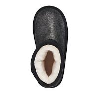 Wallaby Mini Metallic K11856 - Детские полусапоги из овчины (угги) EMU Australia, черные