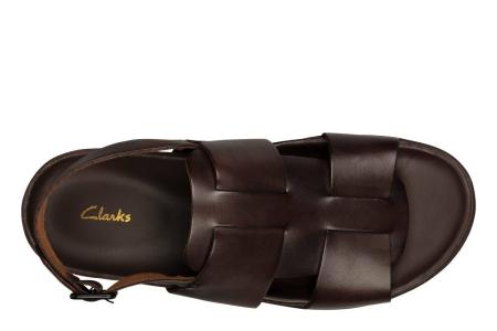 Мужские сандалии Clarks Sunder Strap 26159568, коричневые