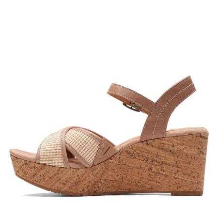 Женские босоножки Clarks Clarks Elleri Plum 26171442, бежевые