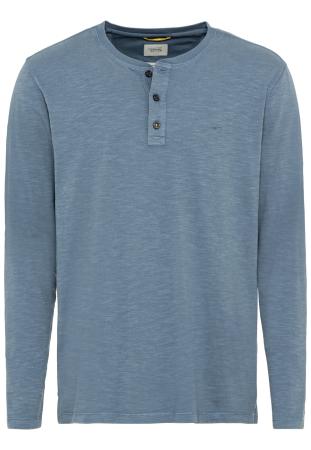 Мужская футболка Camel Active Henley 409675-1T05, голубая