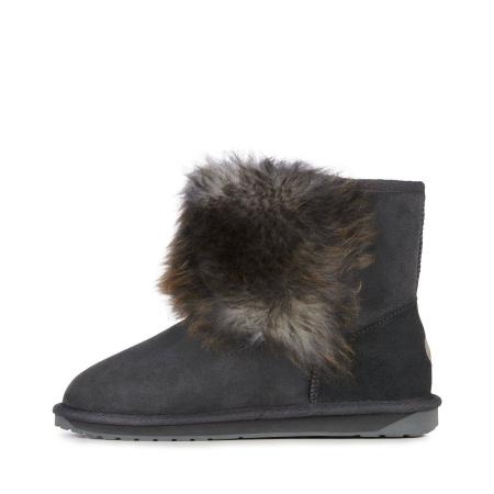 Женские полусапоги из овчины (угги) EMU Australia Stinger Mini Lava W12308, серые Женские полусапоги из овчины (угги) EMU Australia Stinger Mini Lava W12308, серые
