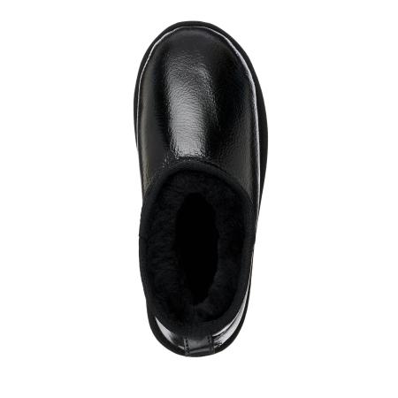 Женские ботинки из овчины (угги) EMU Australia Stinger Micro Glossy W12613, черные