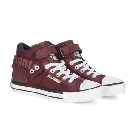 Детские высокие кеды British Knights ROCO B50-3746C-03, бордовые Детские высокие кеды British Knights ROCO B50-3746C-03, бордовые