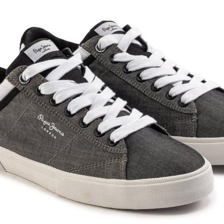 Мужские кеды Pepe Jeans London NORTH COURT CHAMBRAY PMS30542, черные