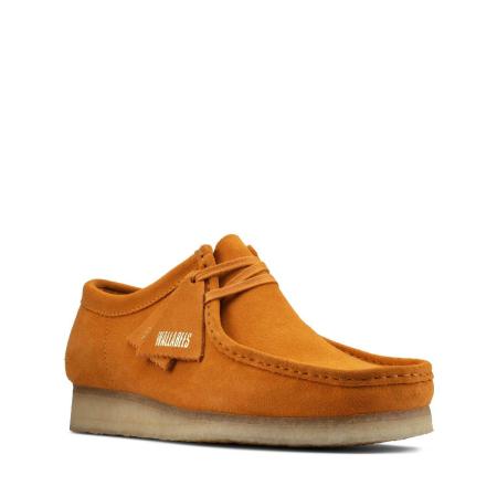 Мужские полуботинки Clarks Wallabee 26157370, оранжевые