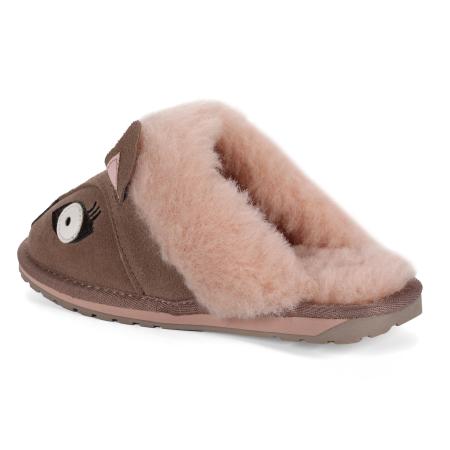 Детские тапочки EMU Australia Doe Slipper K12736, коричневые