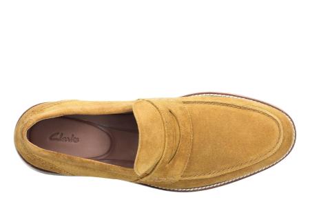 Мужские лоферы Clarks James Free 26139030, оранжевые