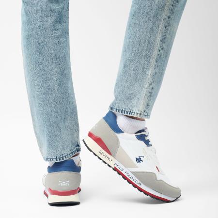 Мужские кроссовки Beverly Hills Polo Club KING POWER MIX BHM513105, белые