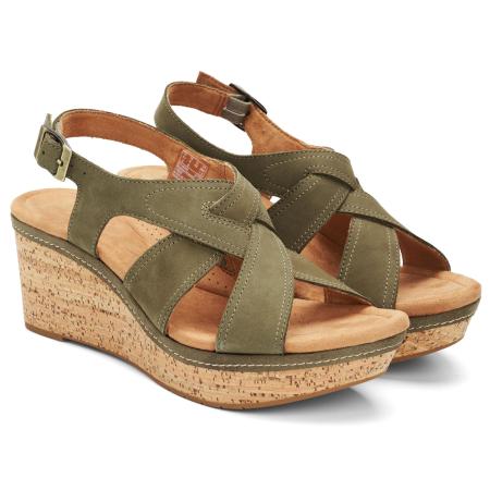 Женские босоножки Clarks Elleri Rae 26171446, хаки