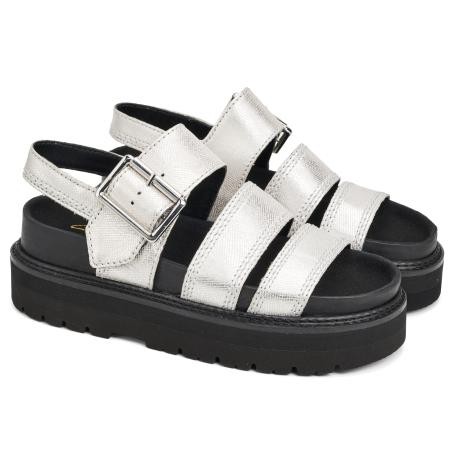 Женские сандалии Женщины Clarks Orianna Over 26171508, серебряные