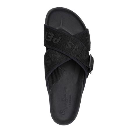 Мужские сланцы Pepe Jeans London ULTRA CROSSED DENIM PMS90067, черные