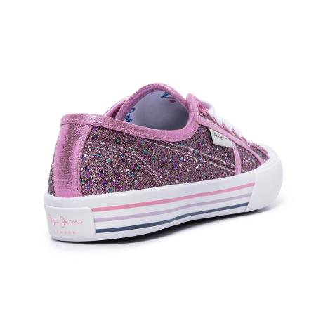 Детские кеды Pepe Jeans London BAKER GLITTER PGS30382, фуксия Детские кеды Pepe Jeans London BAKER GLITTER PGS30382, фуксия