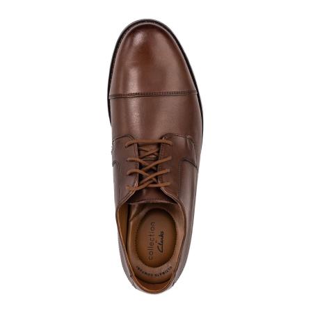 Мужские дерби Clarks Becken Cap 26123138, коньячные