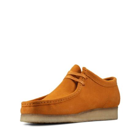 Мужские полуботинки Clarks Wallabee 26157370, оранжевые