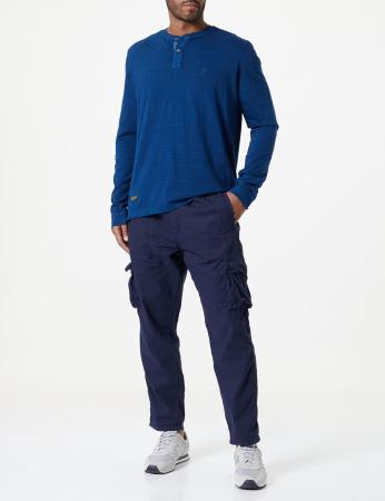 Мужской джемпер Camel Active Henley 1/1 Arm 409645-8T19, синий