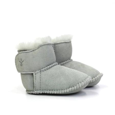 Малыши ботинки из овчины (угги) EMU Australia Baby Bootie B10310, голубое