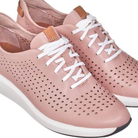 Женские кроссовки Clarks Un Rio Tie 26148715, розовые
