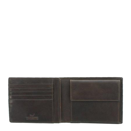 Мужской кошелек Braun Buffel AREZZO RFID Coin Wallet 12CS 81438, коричневый