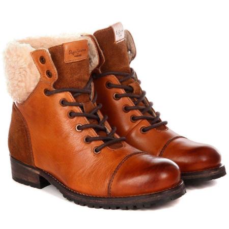 Женские высокие ботинки Pepe Jeans London MELTING WARM PLS50329, коньячные Женские высокие ботинки Pepe Jeans London MELTING WARM PLS50329, коньячные