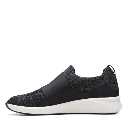 Женские кроссовки Clarks Un Rio Knit 26165487, черные