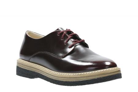 Женские дерби Clarks Zante Zara 26126649, бордовые