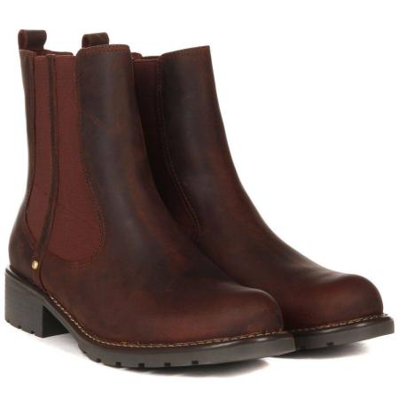 Женские челси Clarks Orinoco Hot 26138171, коричневые