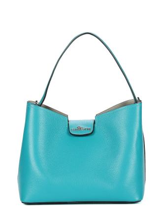 Женская сумка на плечо Charlotte DONNA PELLEPURPUREA PURP0353OCEANO, голубая