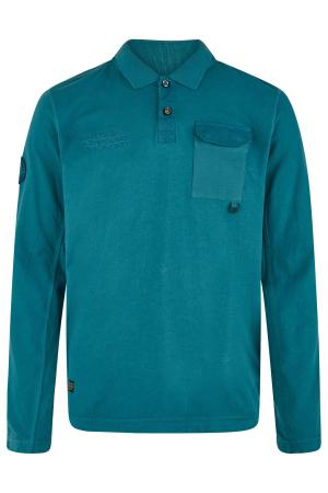  Мужское поло Camel Active Polo 1/1 Arm 409860-8P18, бирюзовое