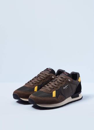 Мужские кроссовки Pepe Jeans London BRITT MAN URBAN PMS30754, хаки Мужские кроссовки Pepe Jeans London BRITT MAN URBAN PMS30754, хаки