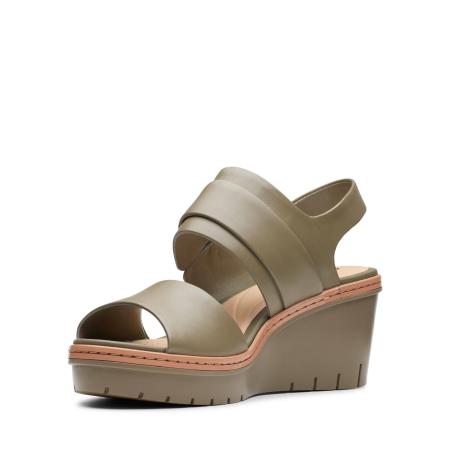 Женские босоножки Clarks Palm Stellar 26140233, оливковые