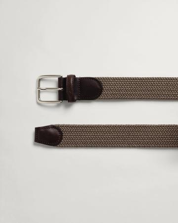 Мужской ремень Gant ELASTIC BRAID BELT 94494, коричневый