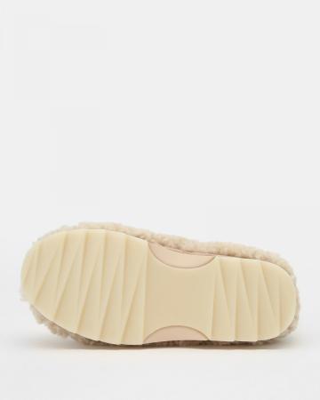 Женские полусапоги из овчины (угги) EMU Australia Sheepskin Fashion Sharky Lo Teddy W13200, белые