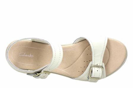 Женские сандалии Clarks Bay Primrose 26131937, белые