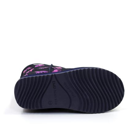 Детские полусапоги из овчины (угги) EMU Australia Rainbow Unicorn Brumby K12373 (дет. сапоги из овчи K12373, синие