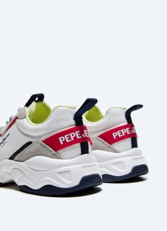 Дети кроссовки Pepe Jeans London MONSTER BOYS PBS30483, белые