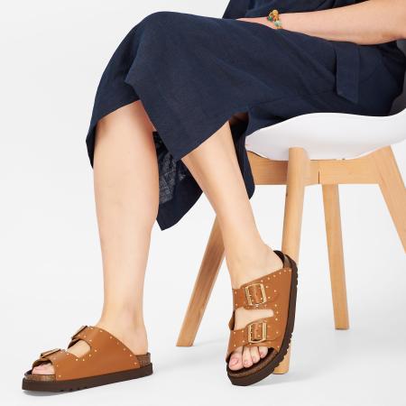 Женские пантолеты SCHOLL BEATRIZ F306131175, коньячные