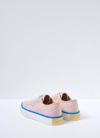 Детские кеды Pepe Jeans London OTTIS PLATFORM GIRL PGS30542, розовые