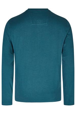 Мужской джемпер Camel Active Henley 1/1 Arm 409670-8T51, бирюзовый