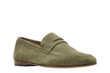 Мужские лоферы Clarks Code Step 26141951, оливковые