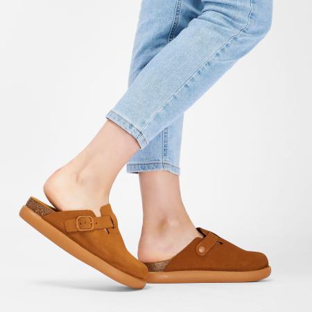 Женские сабо SCHOLL FAE CHUNKY F322571175, коньячные