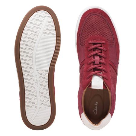 Мужские полуботинки Clarks Bizby Lace 26159642, красные