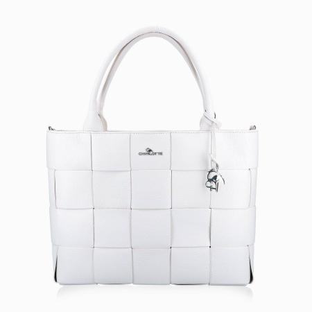 Женская сумка хэнд Charlotte DONNA INPELLE INTRECCIO INTR0335BIANCO, белая