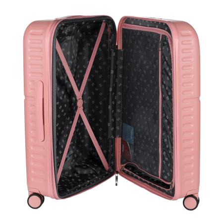 Троллей-кейс Pepe Jeans Bags ABS SUITCASE 55CM 4W PJL HIGHLIGHT 76891, розовый