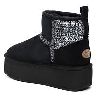 Stingers Stinger Knit Flatform W13143 - Женские угги EMU Australia, черные Stingers Stinger Knit Flatform W13143 - Женские угги EMU Australia, черные