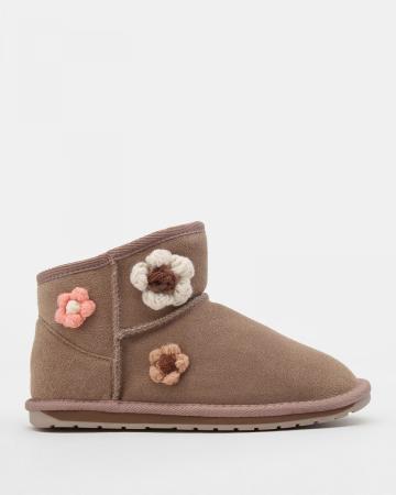 Детские полусапоги EMU Australia Wool Fashion Daisy K13232, коричневые