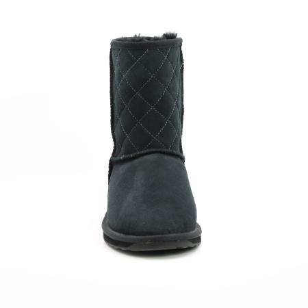 Женские полусапоги из овчины (угги) EMU Australia Stinger Lo Quilted W12068, черные Женские полусапоги из овчины (угги) EMU Australia Stinger Lo Quilted W12068, черные