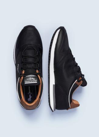 Мужские кроссовки Pepe Jeans London TOUR URBAN PMS30775, черные