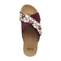 PALAU CROSS F298792183 - Женские сланцы SCHOLL, бордовые